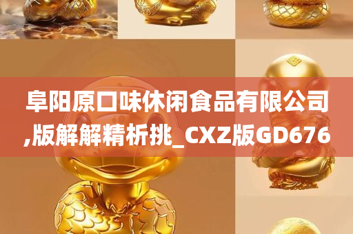 阜阳原口味休闲食品有限公司,版解解精析挑_CXZ版GD676