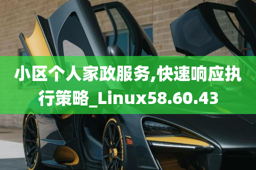 小区个人家政服务,快速响应执行策略_Linux58.60.43