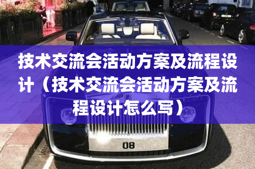 技术交流会活动方案及流程设计（技术交流会活动方案及流程设计怎么写）