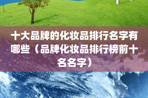 十大品牌的化妆品排行名字有哪些（品牌化妆品排行榜前十名名字）