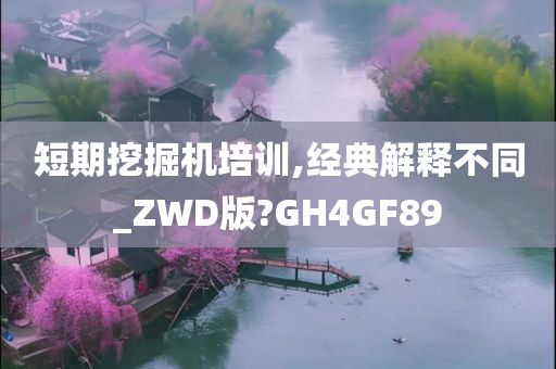 短期挖掘机培训,经典解释不同_ZWD版?GH4GF89