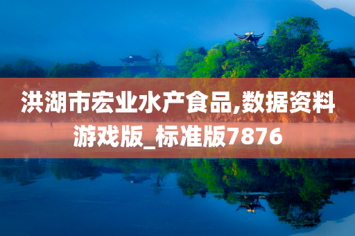 洪湖市宏业水产食品,数据资料游戏版_标准版7876