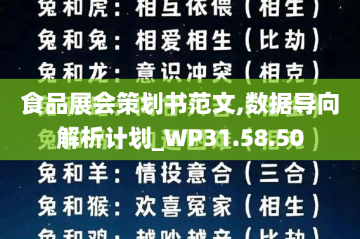 食品展会策划书范文