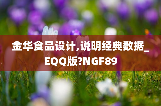 金华食品设计,说明经典数据_EQQ版?NGF89