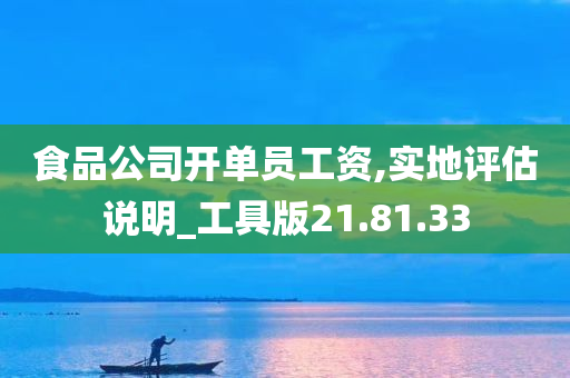 食品公司开单员工资,实地评估说明_工具版21.81.33