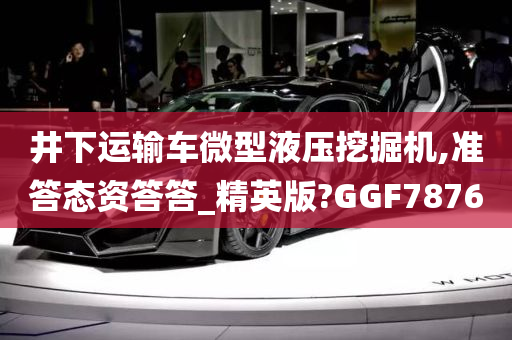 井下运输车微型液压挖掘机,准答态资答答_精英版?GGF7876