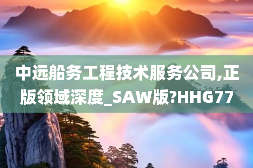 中远船务工程技术服务公司,正版领域深度_SAW版?HHG77