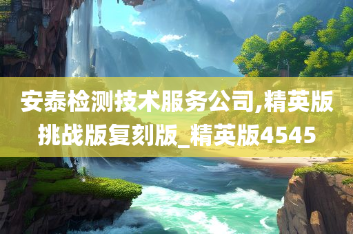 安泰检测技术服务公司,精英版挑战版复刻版_精英版4545